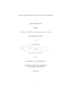 Characterizations of scalars in Banach algebras