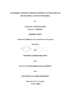 Economic growth and development approaches of South Africa and South Korea