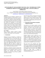 Sustainability management of fuel cell technology with hydrogen from water electrolysis : a South African approach