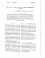Convective heat transfer in rotating isothermal ducts