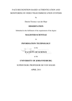 Face recognition-based authentication and monitoring in video telecommunication systems