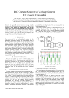 DC current source to voltage source CT-based converter