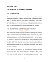 Primary school principals' perceptions of diverse learning needs in the Thohoyandou area.