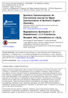 Regioselective synthesis of 1,5-disubstituted 1,2,3-triazoles by reusable AlCl₃ immobilized on ϒ-Aɭ₂O₃
