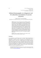 Infrared thermography as a diagnostic tool for subsurface assessments of concrete structures