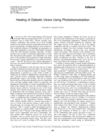 Healing of diabetic ulcers using photobiomodulation