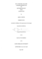Real-time risk analysis : a modern perspective on network security with a prototype