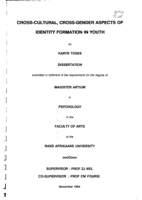 Cross-cultural, cross-gender aspects of identity formation in youth