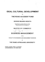 Ideal cultural development for the Road Accident Fund