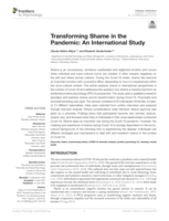 Transforming shame in the pandemic : an International Study