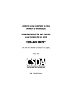 The implementation of the white paper for social welfare in the NGO sector