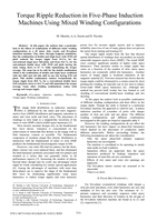 Torque ripple reduction in five-phase induction machines using mixed winding configurations