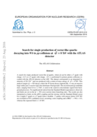 Search for single production of vector-like quarks into W b in pp collisions at √s = 8 TeV with  the decaying ATLAS detector