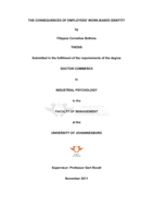 The consequences of employees' work-based identity