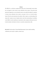A network analysis of the General Health questionnaire