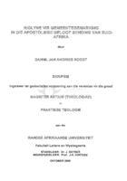 Riglyne vir gemeentebemarking in die Apostoliese Geloof Sending van Suid-Afrika
