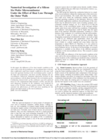 Numerical investigation of a silicon six-wafer microcombustor under the effect of heat loss through the outer walls