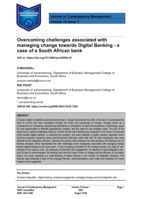 Overcoming challenges associated with managing change towards Digital Banking - a case of a South African bank