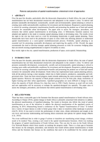 Patterns and practices of spatial transformation: a historical review of approaches