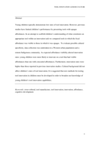 Young children’s tool innovation across culture : affordance visibility matters