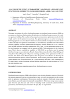 Analysis of the effect of parameter variation on a dynamic cost function for distributed energy resources : a DER-CAM case study