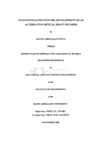 An investigation into the development of an alternative optical shaft encoder