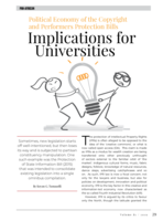 Political economy of the copyright and performers protection bills: implications for universities