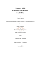 Expansive soil in Weltevreden Park, Gauteng, South Africa