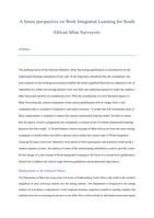 A future perspective on work integrated learning for South African mine surveyors