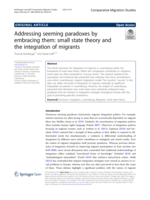 Addressing seeming paradoxes by embracing them : small state theory and the integration of migrants