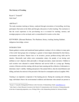 The Literacy of tracking