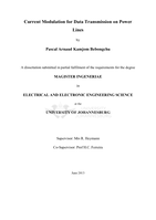 Current modulation for data transmission on power lines