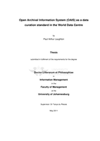 Open Archival Information System (OAIS) as a data curation standard in the World Data Centre