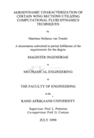 Aerodynamic characterization of certain wing sections utilizing computational fluid dynamics techniques