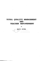 Total quality management and teacher empowerment