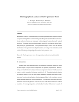 Thermographical analysis of turbo-generator rotor
