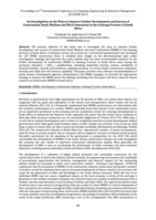 An Investigation on the Ways to improve further development and success of construction Small,  Medium and micro enterprise in the Gauteng Province of South Africa