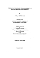 The South African black youth's likeability of African-American advertisements