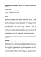 Rethinking ethical journalism in the worsening socio-economic and political crisis in Zimbabwe