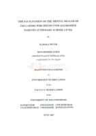 The facilitation of the mental health of educators who encounter aggressive parents at primary school level