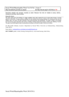 Revisiting gender and housing : housing as seen through the eyes of women in social rental housing in Gauteng, South Africa