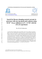 Search for flavour-changing neutral currents in processes with one top quark and a photon using 81 fb􀀀1 of p p collisions at p s = 13 TeV with the ATLAS experiment