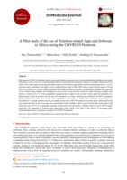 A pilot-study of the use of nutrition-related Apps and Software in Africa during the COVID-19 pandemic