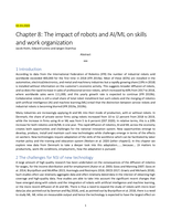 The impact of robots and AI/ML on skills and work organization