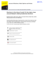 Elections in the time of covid-19 : the triple crises around Malawi’s 2020 presidential elections