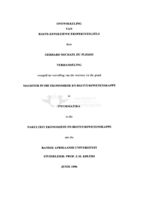 Ontwikkeling van koste-effektiewe ekspertstelsels