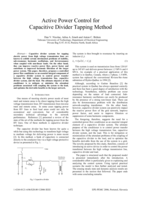 Active power control for capacitive divider tapping method