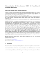 Characterization of diode-connected heterojunction bipolar transistors for near-infrared detecting applications