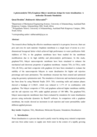 A photocatalytic TiO2/Graphene bilayer membrane design for water desalination : A molecular Dynamic Simulation