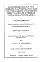 Design methodology and experimental verification used to optimize liquid overfeeding effects achieved with heat exchanger accumulators